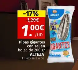 Maskom Supermercados ALTEZA Pipas gigantes con sal oferta