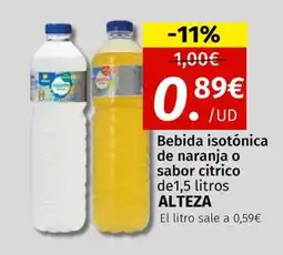 Maskom Supermercados ALTEZA Bebida isotónica de naranja o sabor citrico oferta