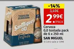 Maskom Supermercados SAN MIGUEL Cerveza 0,0 tostada oferta
