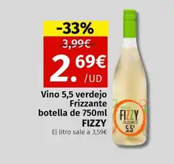 Maskom Supermercados FIZZY Vino 5,5 verdejo Frizzante botella oferta