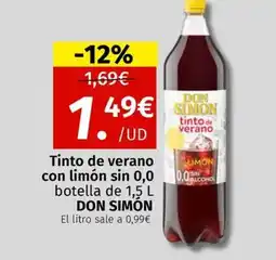 Maskom Supermercados DON SIMÓN Tinto de verano con limón sin 0,0 oferta