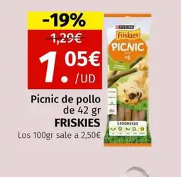 Maskom Supermercados FRISKIS Picnic de pollo oferta