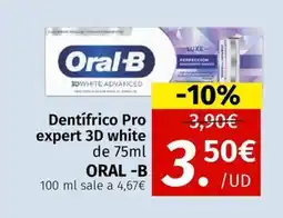 Maskom Supermercados ORAL B Dentifrico Pro expert 3D white oferta