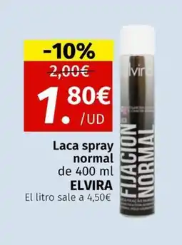 Maskom Supermercados ELVIRA Laca spray normal oferta