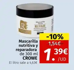 Maskom Supermercados CROWE Mascarilla nutritiva y reparadora oferta