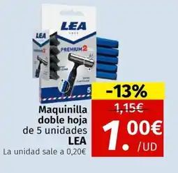 Maskom Supermercados LEA Maquinilla doble hoja oferta