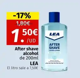 Maskom Supermercados LEA After shave alcohol oferta