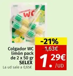 Maskom Supermercados SELEX Colgador WC limón oferta