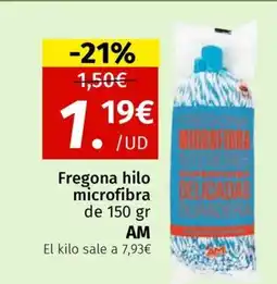 Maskom Supermercados AM Fregona hilo microfibra oferta