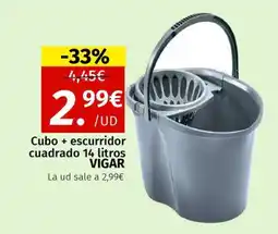 Maskom Supermercados VIGAR Cubo + escurridor cuadrado oferta