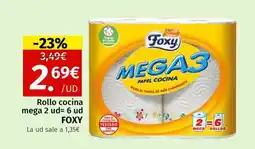 Maskom Supermercados FOXY Rollo cocina mega 2 ud= 6 ud oferta