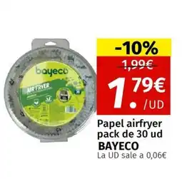 Maskom Supermercados BAYECO Papel airfryer oferta