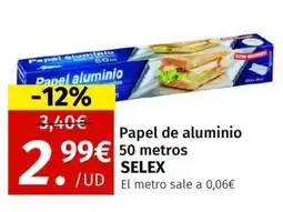 Maskom Supermercados SELEX Papel de aluminio oferta