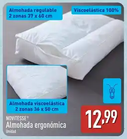 ALDI NOVITESSE Almohada ergonómica oferta