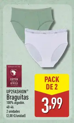 ALDI UP2FASHION Braguitas oferta