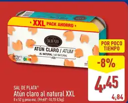ALDI SAL DE PLATA Atún claro al natural XXL oferta