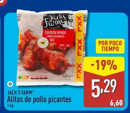 ALDI JACK'S FARM Alitas de pollo picantes oferta