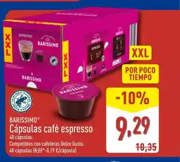 ALDI BARISSIMO Cápsulas café espresso oferta