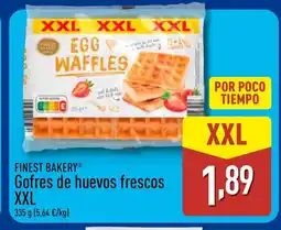 ALDI FINEST BAKERY Gofres de huevos frescos XXL oferta