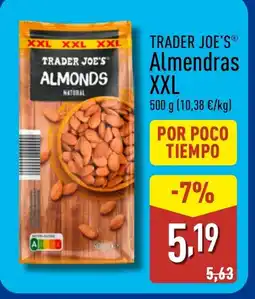 ALDI TRADER JOE'S Almendras XXL oferta