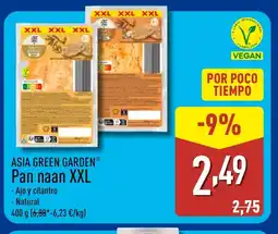 ALDI ASIA GREEN GARDEN Pan naan XXL oferta