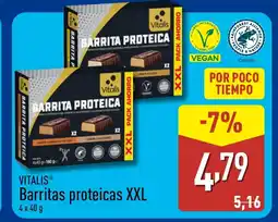 ALDI VITALIS Barritas proteicas XXL oferta