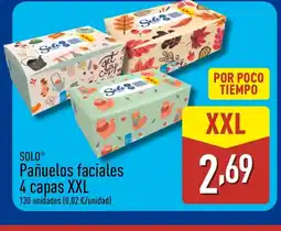 ALDI SOLO Pañuelos faciales 4 capas XXL oferta