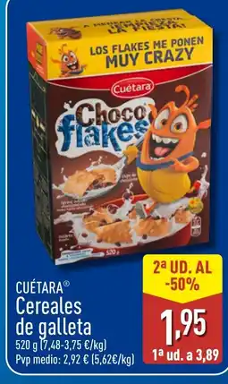 ALDI CUÉTARA Cereales de galleta oferta
