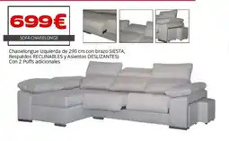 Atrapamuebles Sofá chaiselonge oferta