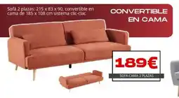 Atrapamuebles Sofá-cama 2 plazas oferta