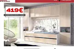Atrapamuebles Dormitorio puente 2 camas oferta