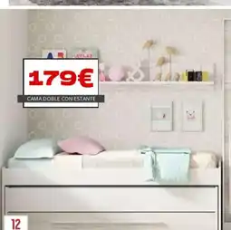 Atrapamuebles Cama doble con estante oferta
