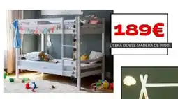 Atrapamuebles Litera doble madera de pino oferta