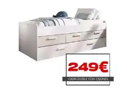 Atrapamuebles Cama doble con cajones oferta