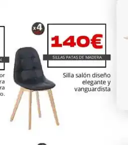 Atrapamuebles Sillas patas de madera oferta
