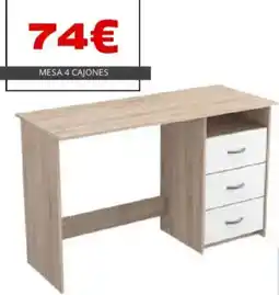 Atrapamuebles Mesa 4 cajones oferta