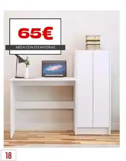 Atrapamuebles Mesa con estanterias oferta