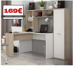 Atrapamuebles Escritorio + estanteria oferta