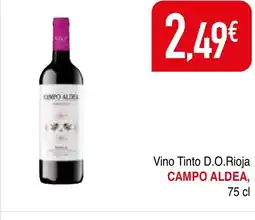 mYm supermercados CAMPO ALDEA Vino Tinto D.O.Rioja oferta