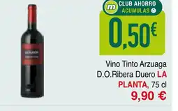 mYm supermercados LA PLANTA Vino Tinto Arzuaga D.O.Ribera Duero oferta