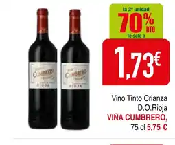 mYm supermercados VIÑA CUMBRERO Vino Tinto Crianza oferta