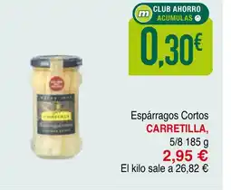mYm supermercados CARRETILLA Espárragos Cortos oferta