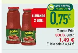 mYm supermercados SOLÍS Tomate Frito oferta