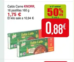 mYm supermercados KNORR Caldo Carne oferta