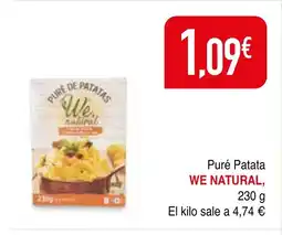 mYm supermercados WE NATURAL Puré Patata oferta