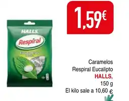 mYm supermercados HALLS Caramelos Respiral Eucalipto oferta