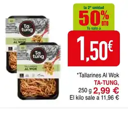 mYm supermercados TA-TUNG Tallarines Al Wok oferta