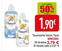 mYm supermercados MIMOSIN Suavizante Varios Tipos oferta