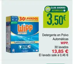mYm supermercados WIPP Detergente en Polvo Automáticas oferta