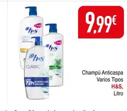 mYm supermercados H&S Champú Anticaspa Varios Tipos oferta